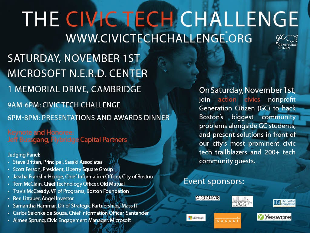 NOV 1st: Join Us at GC’s Civic Tech Challenge Feat. Jeff Bussgang